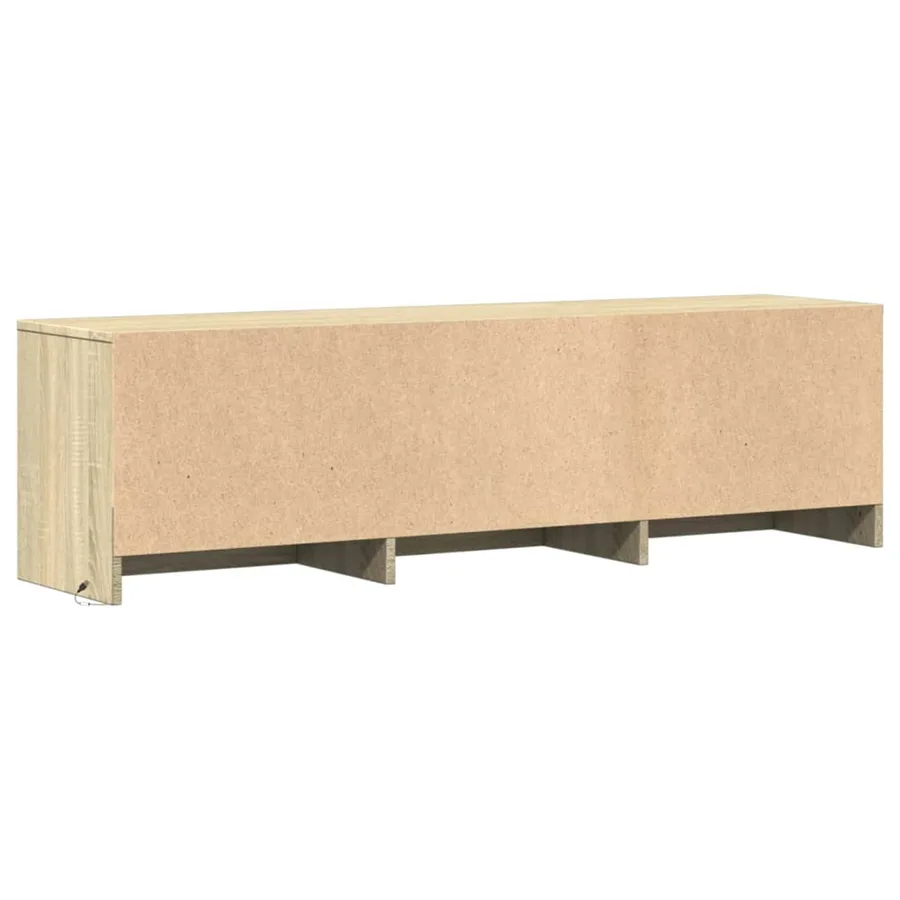 Meuble TV avec LED Sonoma 140 x 34 x 40 cm Bois d'ingénierie - 7