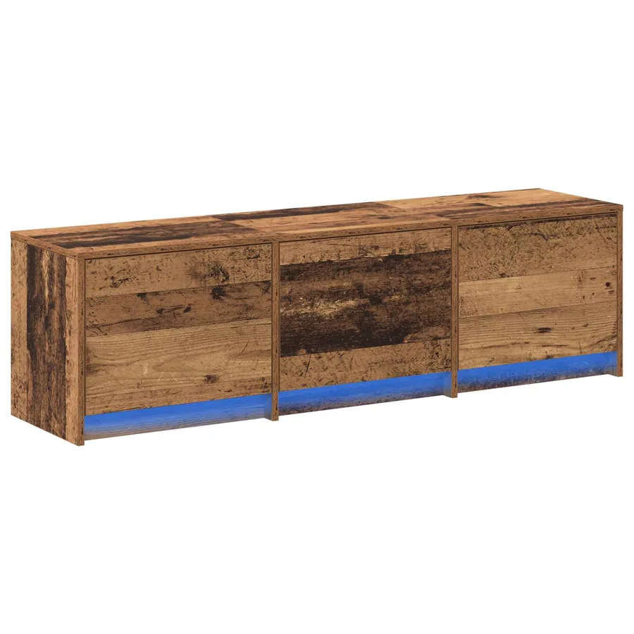 Meuble TV 140 x 34 x 40 cm Bois ancien Bois d'ingénierie - 2