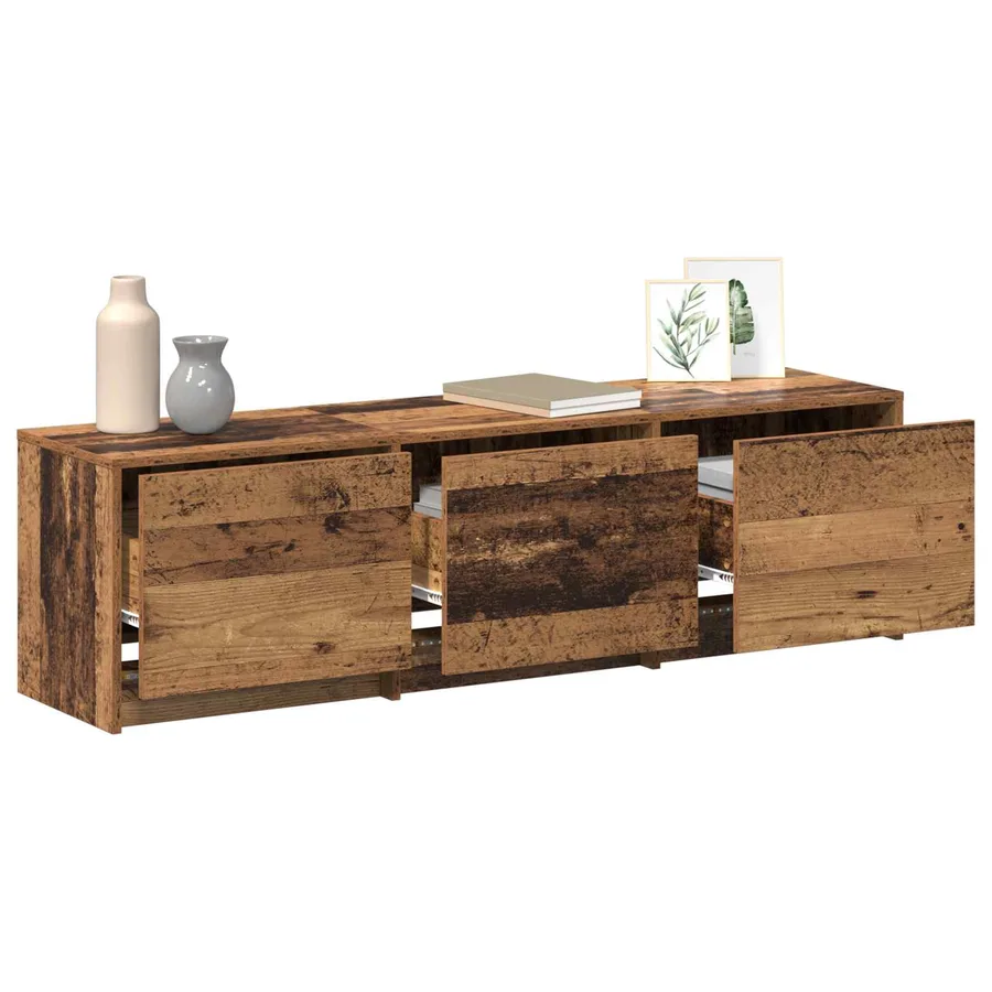 Meuble TV 140 x 34 x 40 cm Bois ancien Bois d'ingénierie - 3