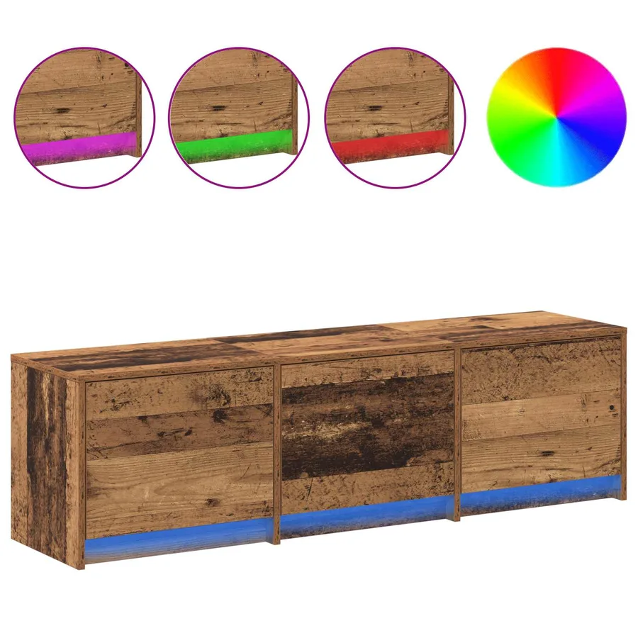 Meuble TV 140 x 34 x 40 cm Bois ancien Bois d'ingénierie - 4