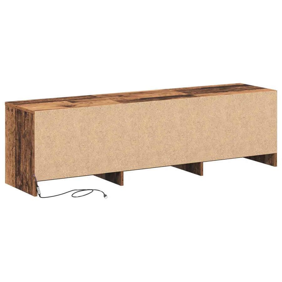 Meuble TV 140 x 34 x 40 cm Bois ancien Bois d'ingénierie - 9