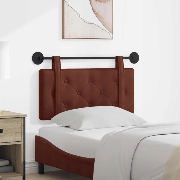 Tête de lit suspendue Brun Brillant PU antique