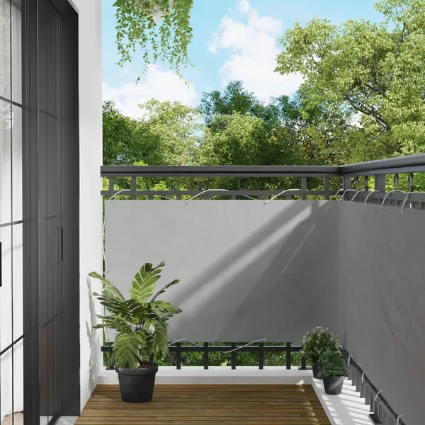 Écran de balcon 90 x 200 cm Oxford alu enduit de PU