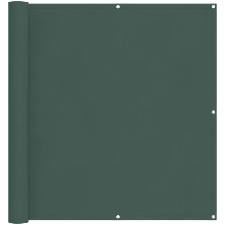 Écran de balcon Vert foncé 110 x 400 cm Tissu Oxford - 2