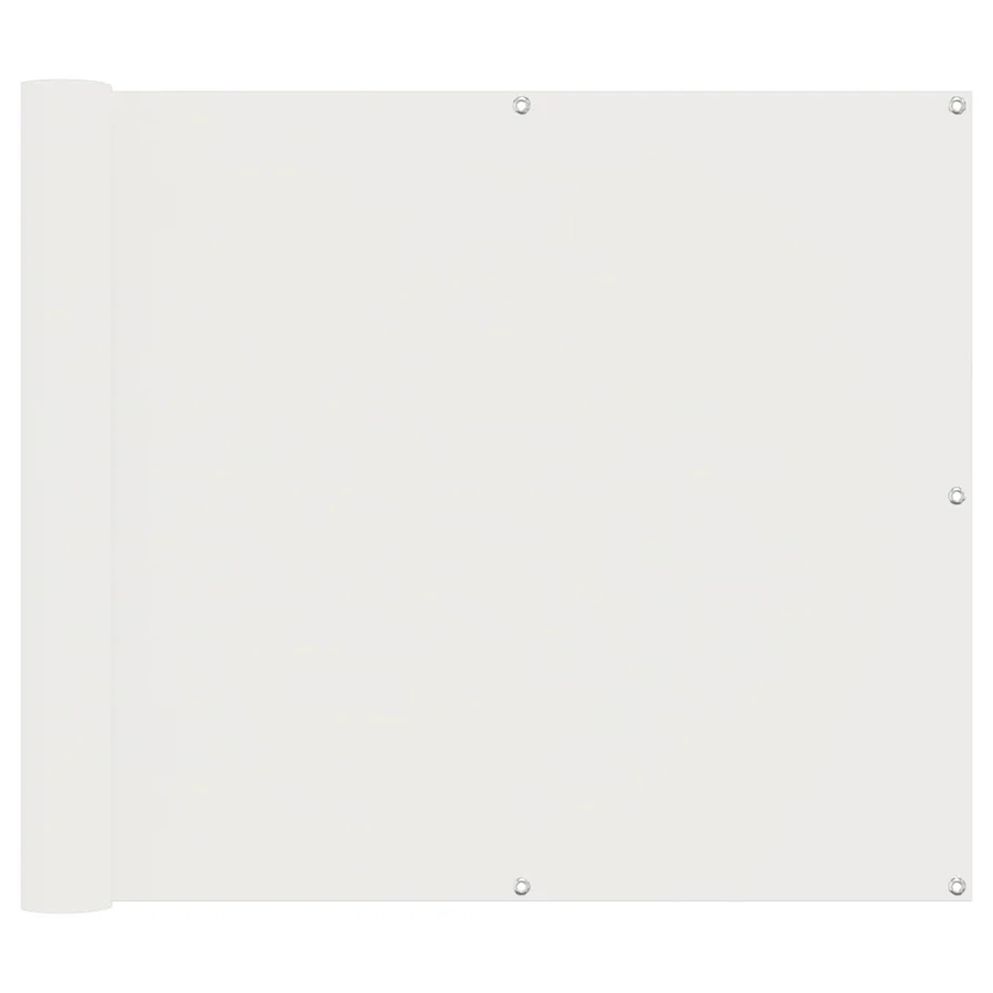 Écran de balcon Blanc 100 x 600 cm Tissu Oxford - 2