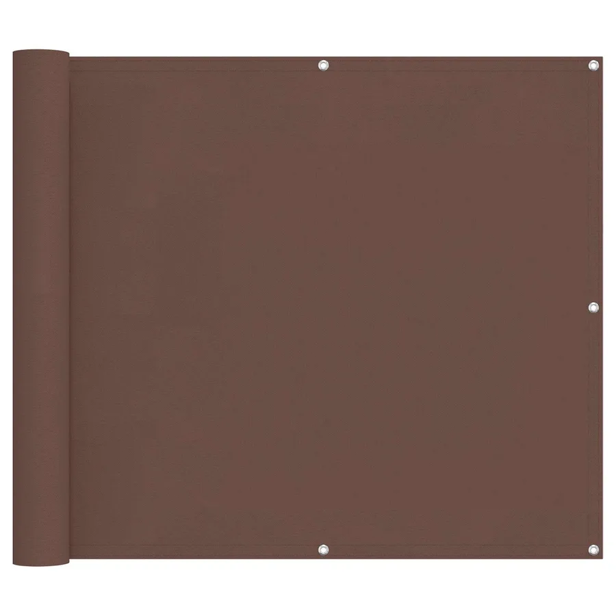 Écran de balcon Marron 100 x 200 cm Tissu Oxford - 2