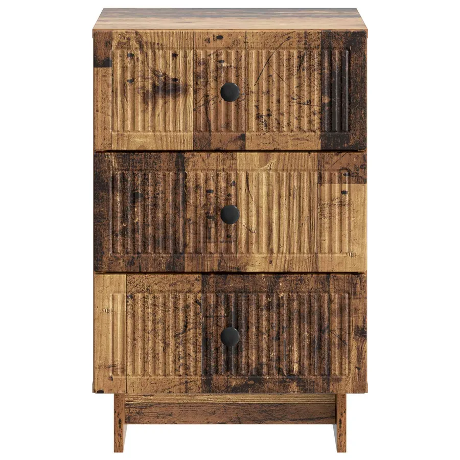 Cabinet de chevet avec tiroir Bois ancien 43 x 41 x 66,5 cm - 5