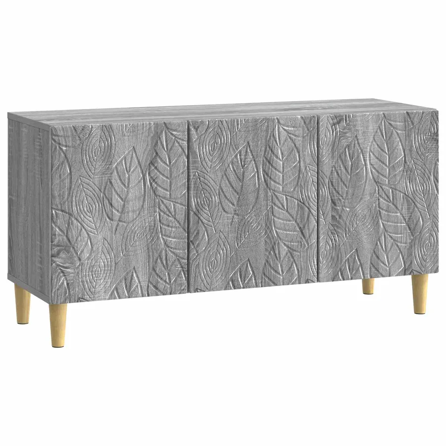 Meuble TV 99 x 34,5 x 50 cm Sonoma gris Bois d'ingénierie - 2
