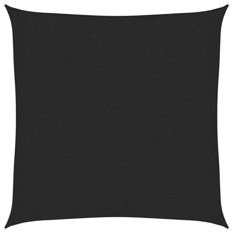 Voile d'ombrage 160 g/m² Noir 2x2 m PEHD - 2