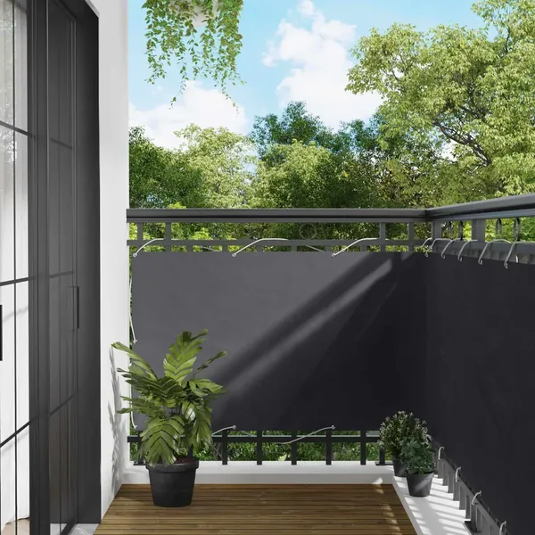 Écran de balcon 90 x 200 cm Oxford alu enduit de PU