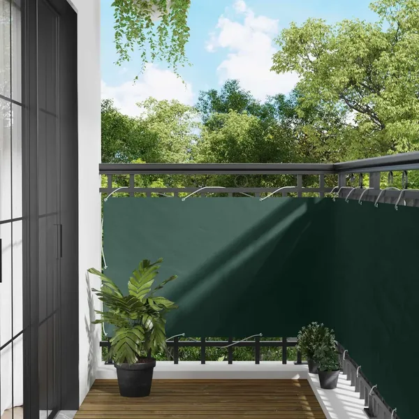 Écran de balcon Vert foncé 100 x 500 cm Tissu Oxford