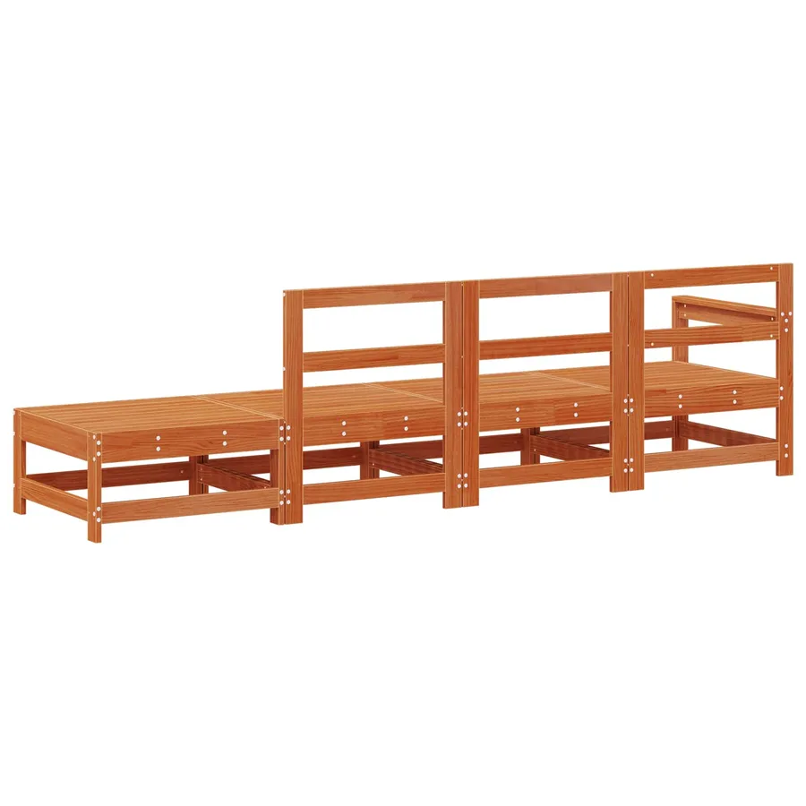 Unité de canapé sectionnel Brun Ciré 252 x 62 x 70,5 cm - 6