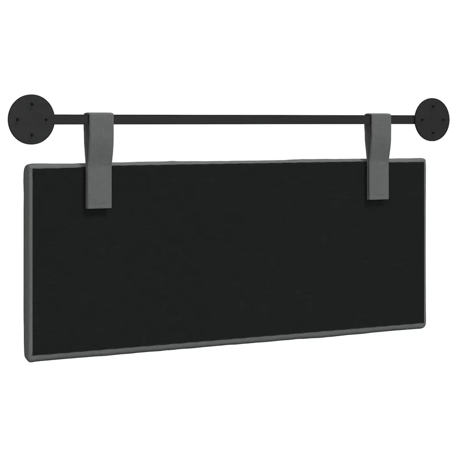 Tête de lit suspendue Gris foncé tissu - 7