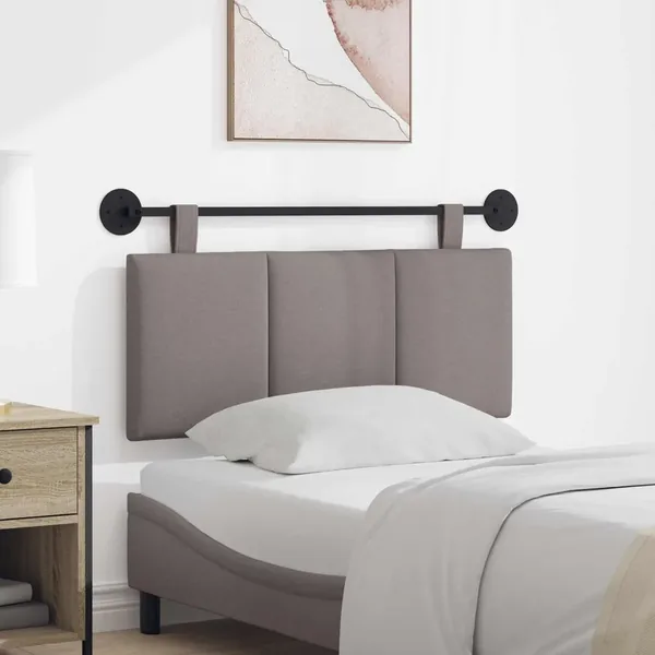 Tête de lit suspendue Taupe tissu