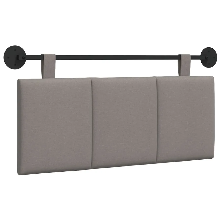 Tête de lit suspendue Taupe tissu - 2