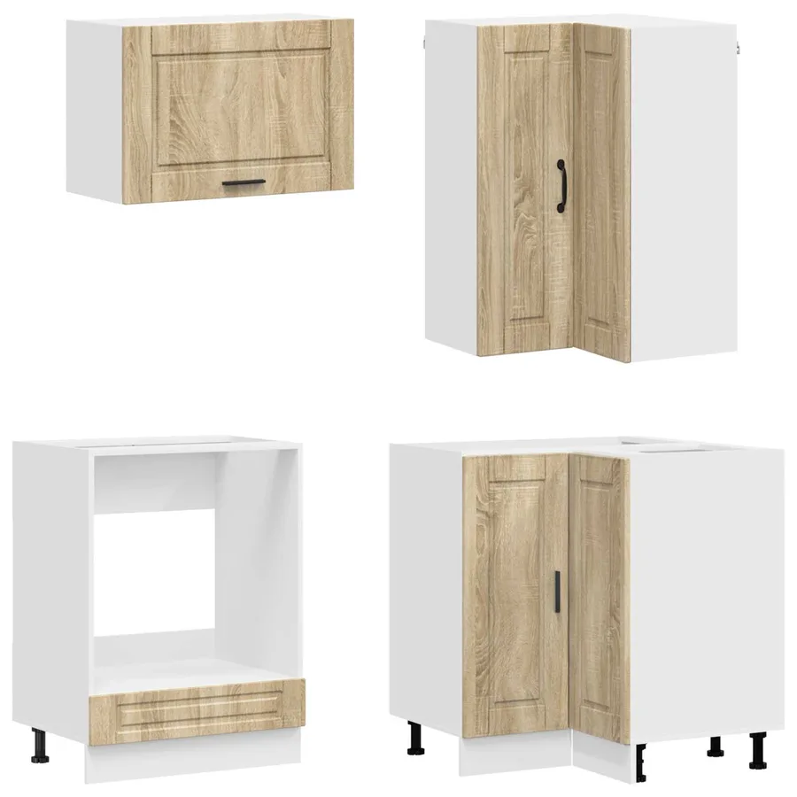 Unité de cuisine PORTO 8 pcs Chêne Sonoma Bois d'ingénierie - 4