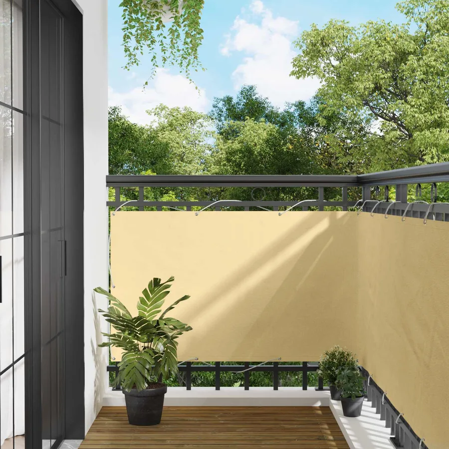 Écran de balcon 90 x 200 cm Oxford alu enduit de PU