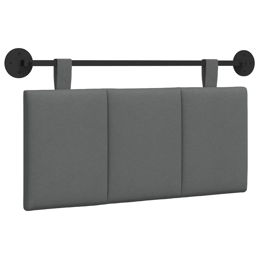 Tête de lit suspendue Gris foncé Tissu - 2