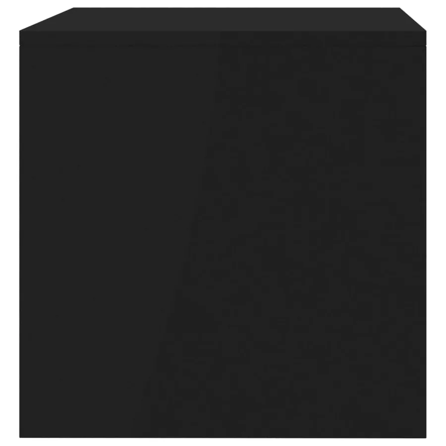 Meuble TV Noir 80x40x40 cm Bois d’ingénierie - 5