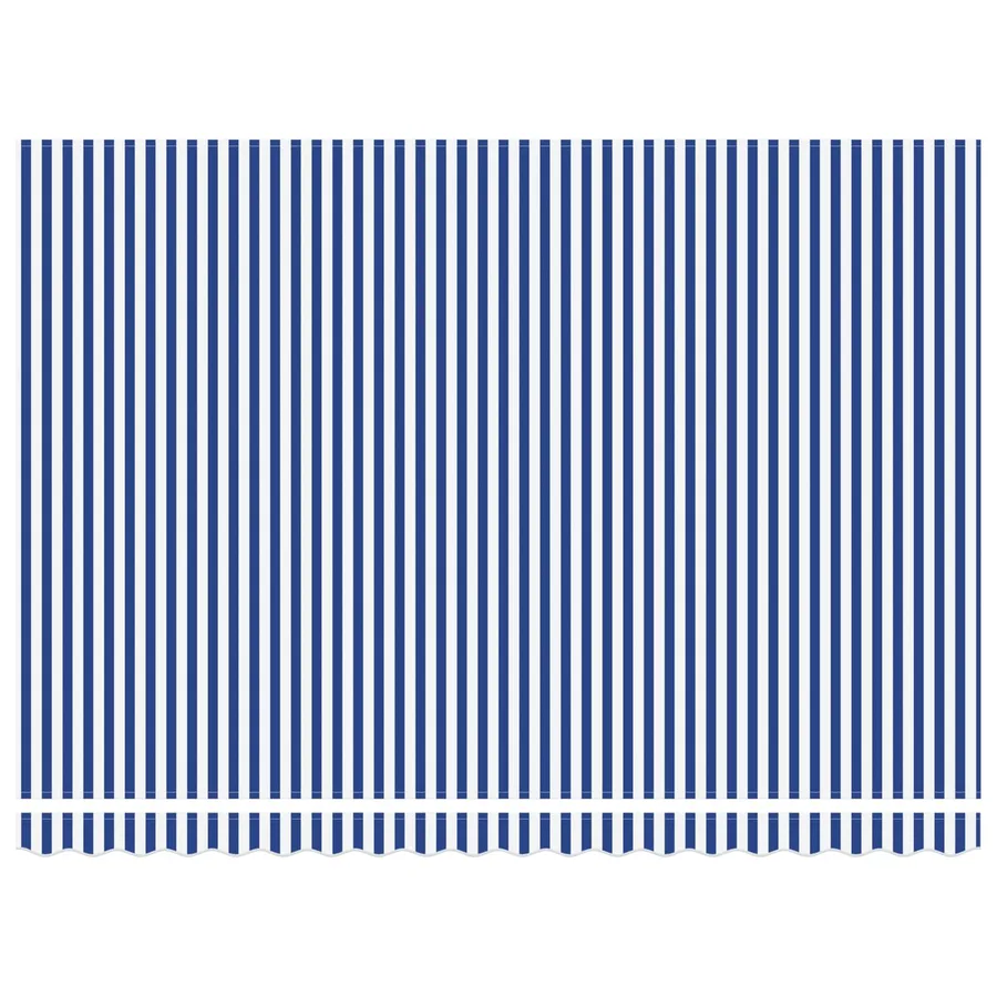 Auvent rétractable électrique Bleu et Blanc 4 × 3 m - 7