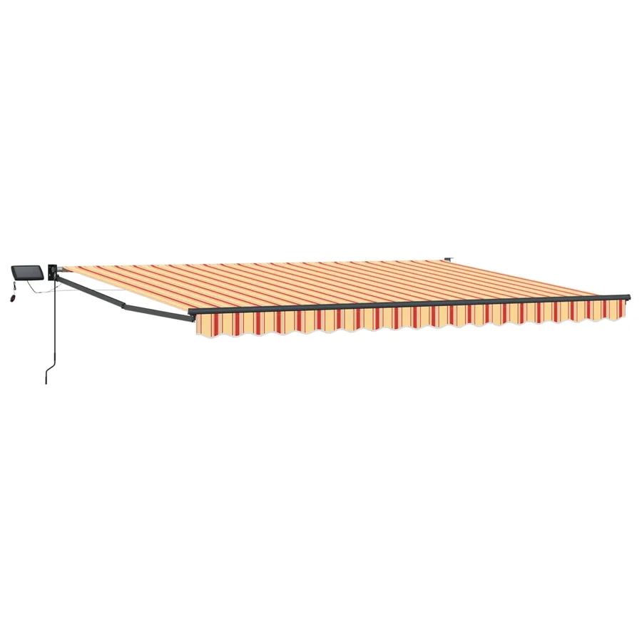 Store rétractable manuel avec LEDs Multicolore 5 x 3 m - 2