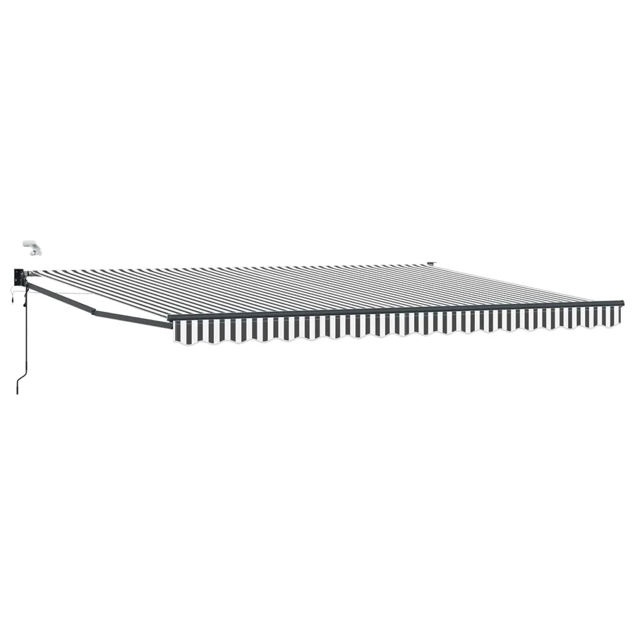 Auvent rétractable électrique Anthracite et blanc 4 × 3 m - 2
