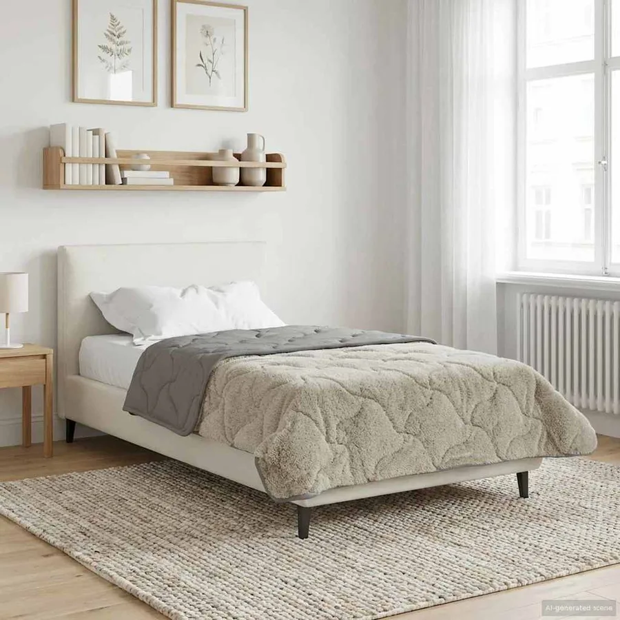 Duvet complet toute l'année Matelassé Gris clair 140 x 220 cm - 4