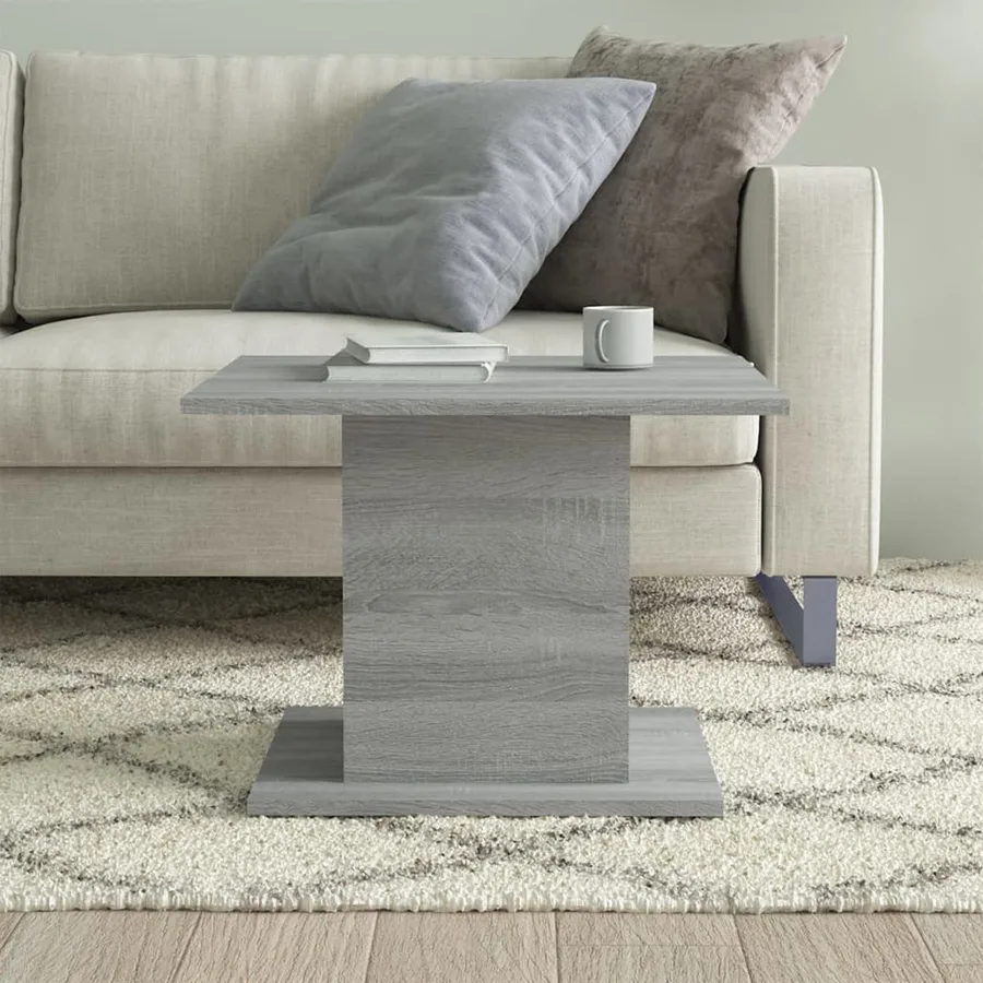 Table basse sonoma gris 55,5x55,5x40 cm bois d'ingénierie - 3