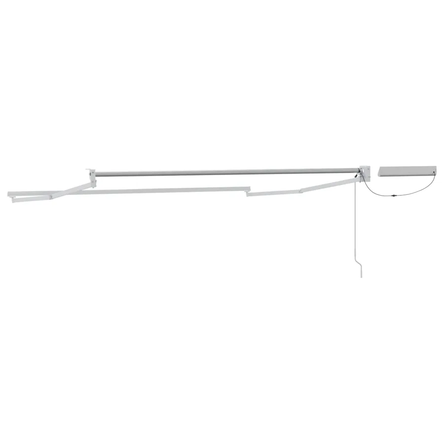 Cadre de store rétractable électrique Blanc 3 x 2 m Acier - 5