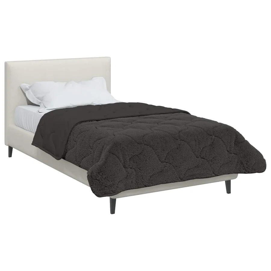 Duvet d'été simple Matelassé Anthracite 135 x 200 cm - 3