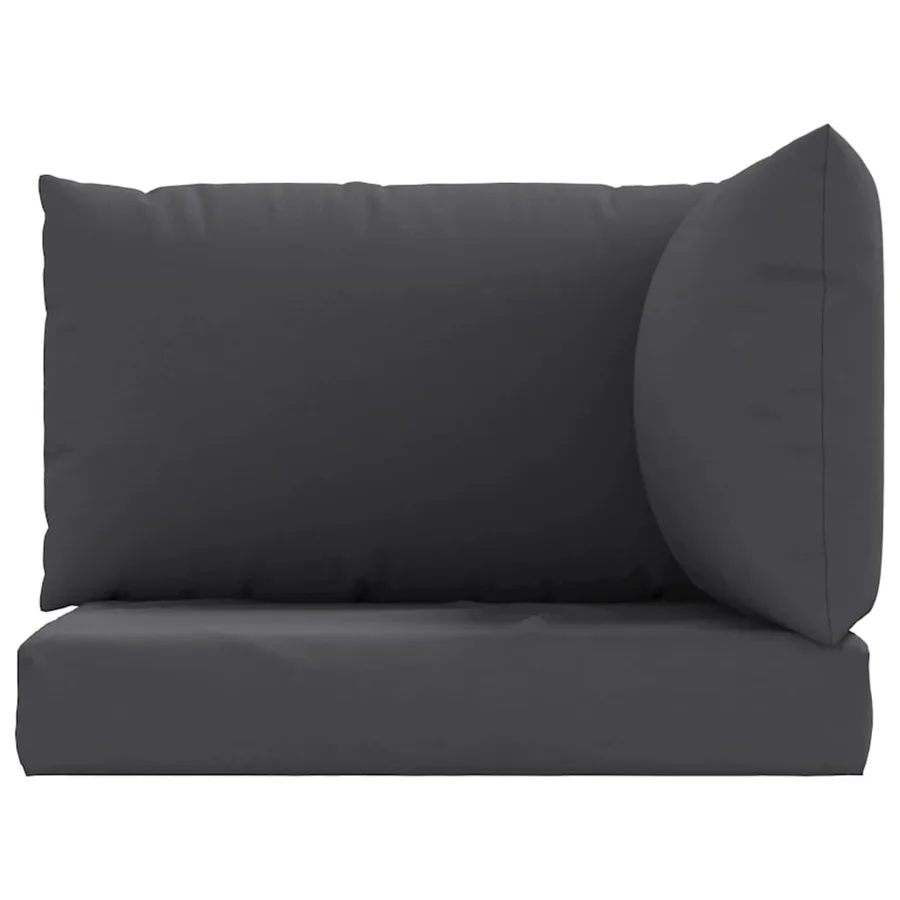 Coussins de palette lot de 3 anthracite tissu oxford - 4
