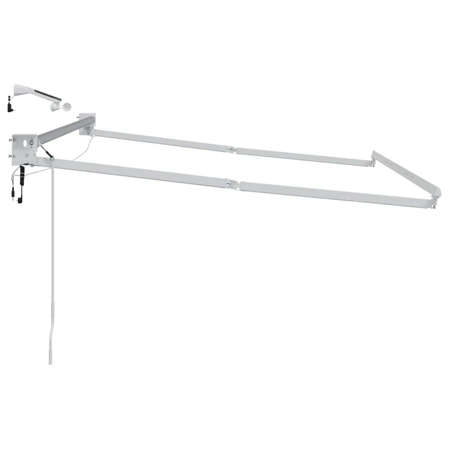 Cadre de store rétractable électrique Blanc 3,5 x 2,5 m - 6