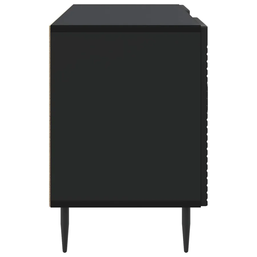 Meuble TV Noir 102 x 34,5 x 50 cm Bois d'ingénierie - 7