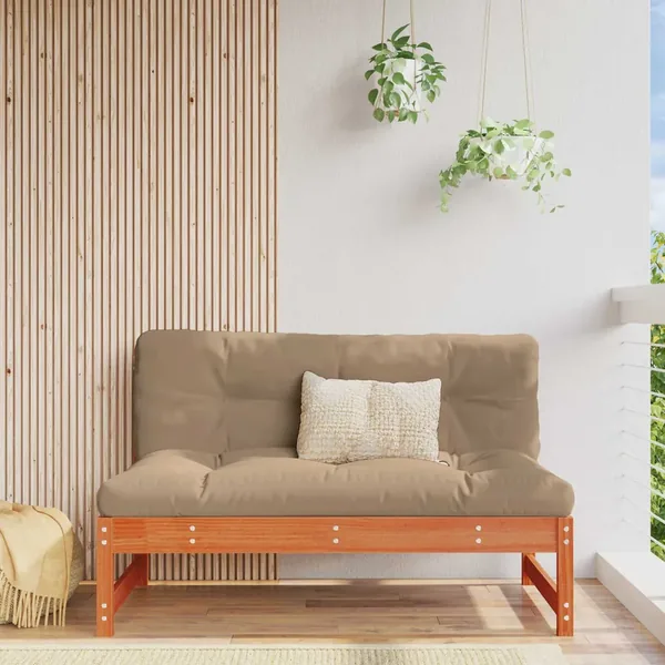 Sofa de jardin milieu Pin massif Brun Ciré 120 x 84 x 70 cm