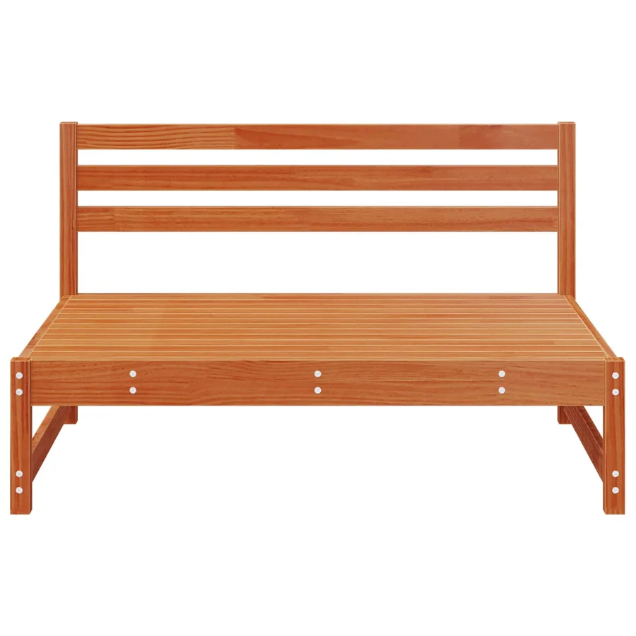 Sofa de jardin milieu Pin massif Brun Ciré 120 x 84 x 70 cm - 3