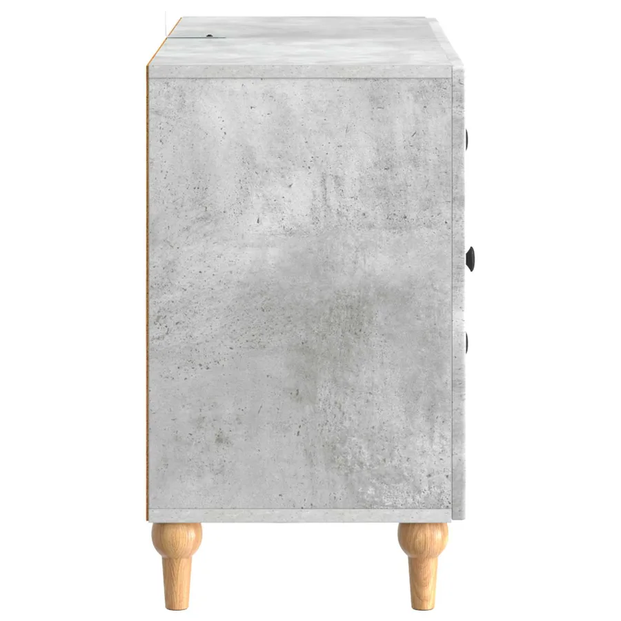 Meuble TV Gris béton 89 x 34,5 x 60 cm Bois d'ingénierie - 7