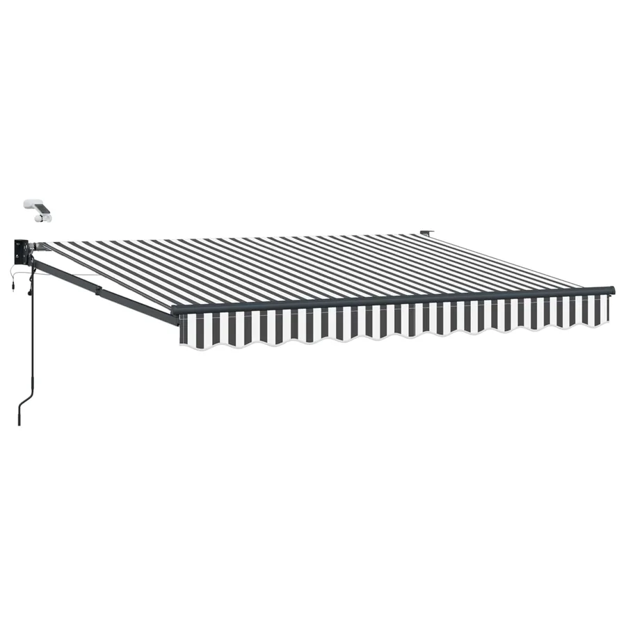 Auvent rétractable électrique Anthracite et blanc 3,5 x 2 m - 2