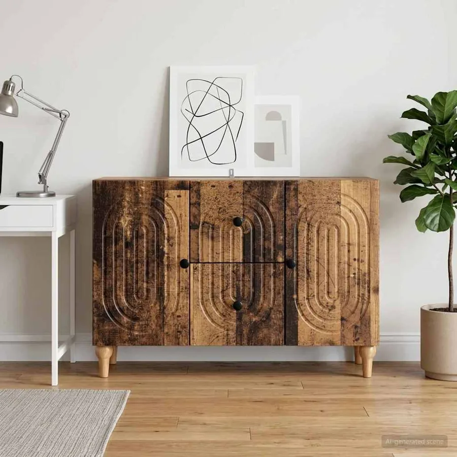 Meuble TV Bois ancien 89 x 34,5 x 60 cm Bois d'ingénierie - 4