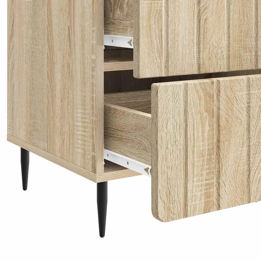 Cabinet de chevet avec tiroir Chêne Sonoma 43 x 41 x 68 cm - 9