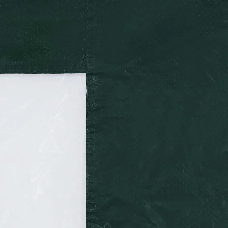 Paroi de tente de réception 2 pcs avec fenêtre PE Vert - 9