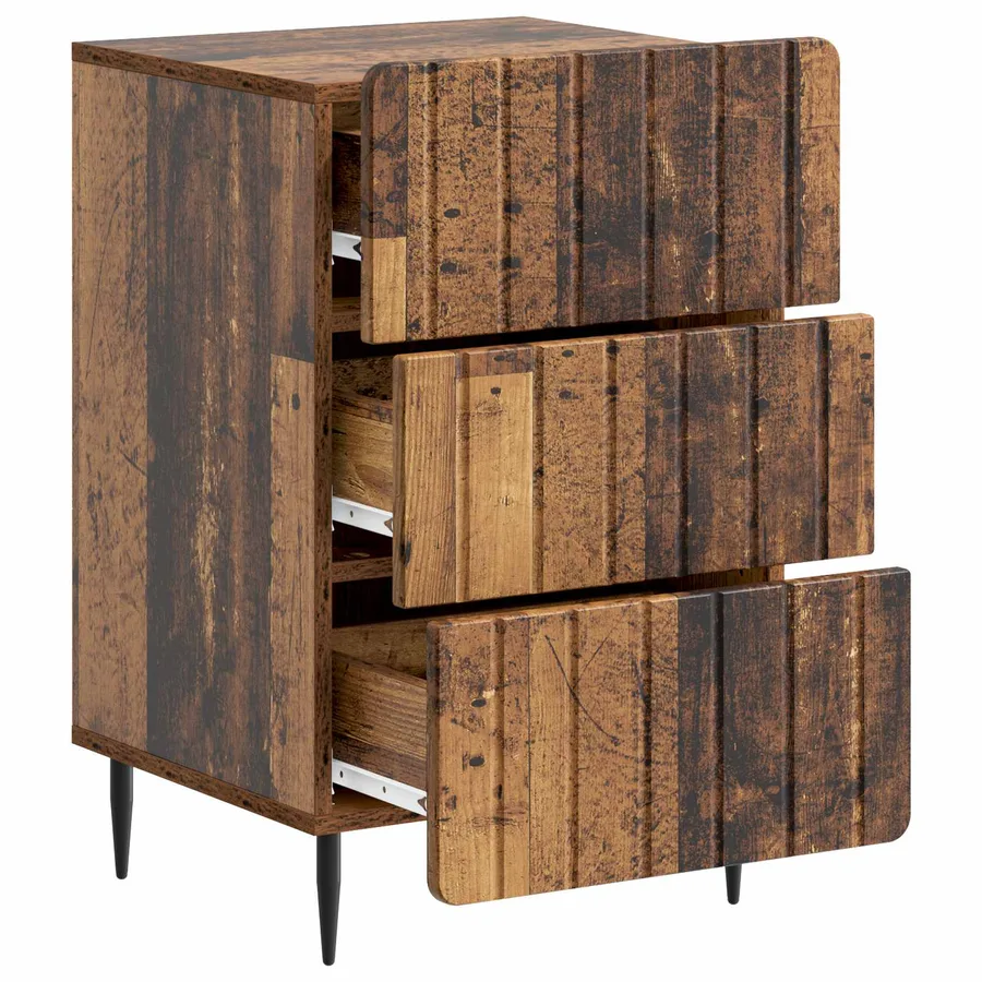 Cabinet de chevet Bois ancien 43 x 41 x 68 cm Bois d'ingénierie - 4