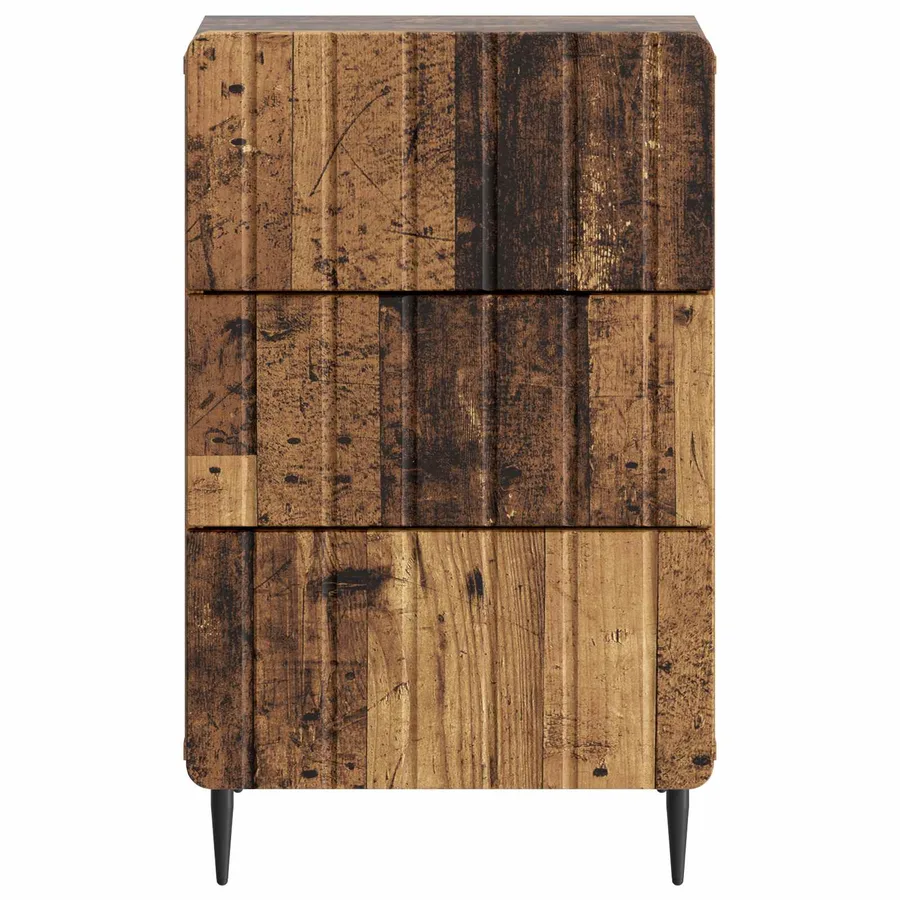 Cabinet de chevet Bois ancien 43 x 41 x 68 cm Bois d'ingénierie - 5