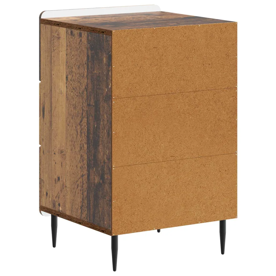 Cabinet de chevet Bois ancien 43 x 41 x 68 cm Bois d'ingénierie - 7