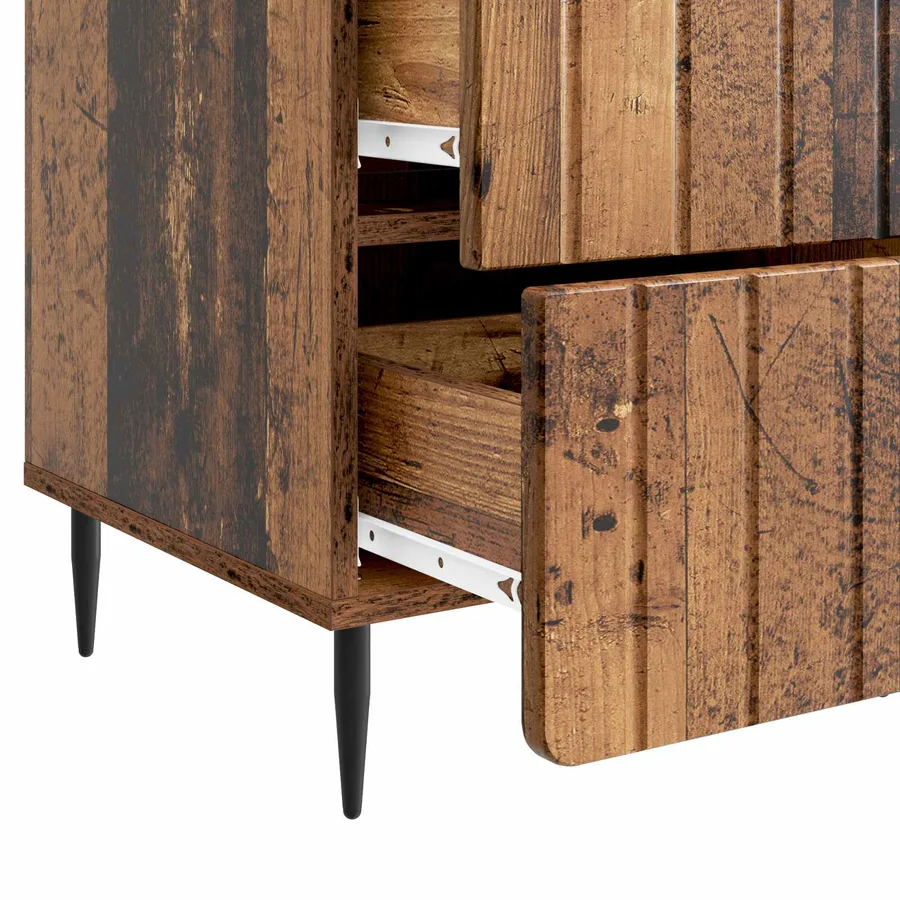 Cabinet de chevet Bois ancien 43 x 41 x 68 cm Bois d'ingénierie - 9