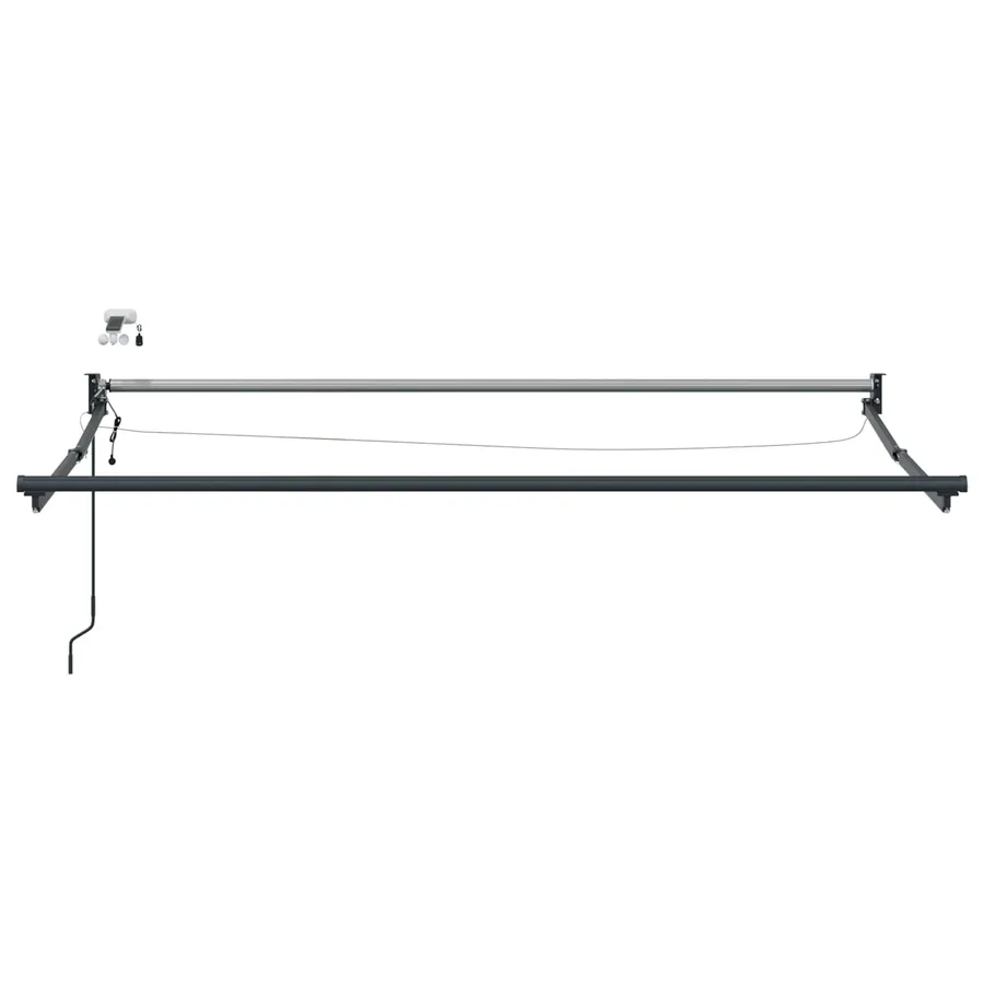 Cadre de store rétractable électrique Anthracite 3,5 x 2,5 m - 5