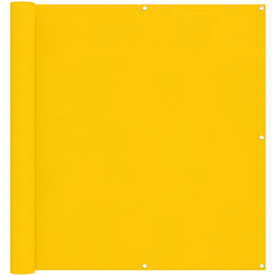 Écran de balcon Jaune 110 x 700 cm Tissu Oxford - 2
