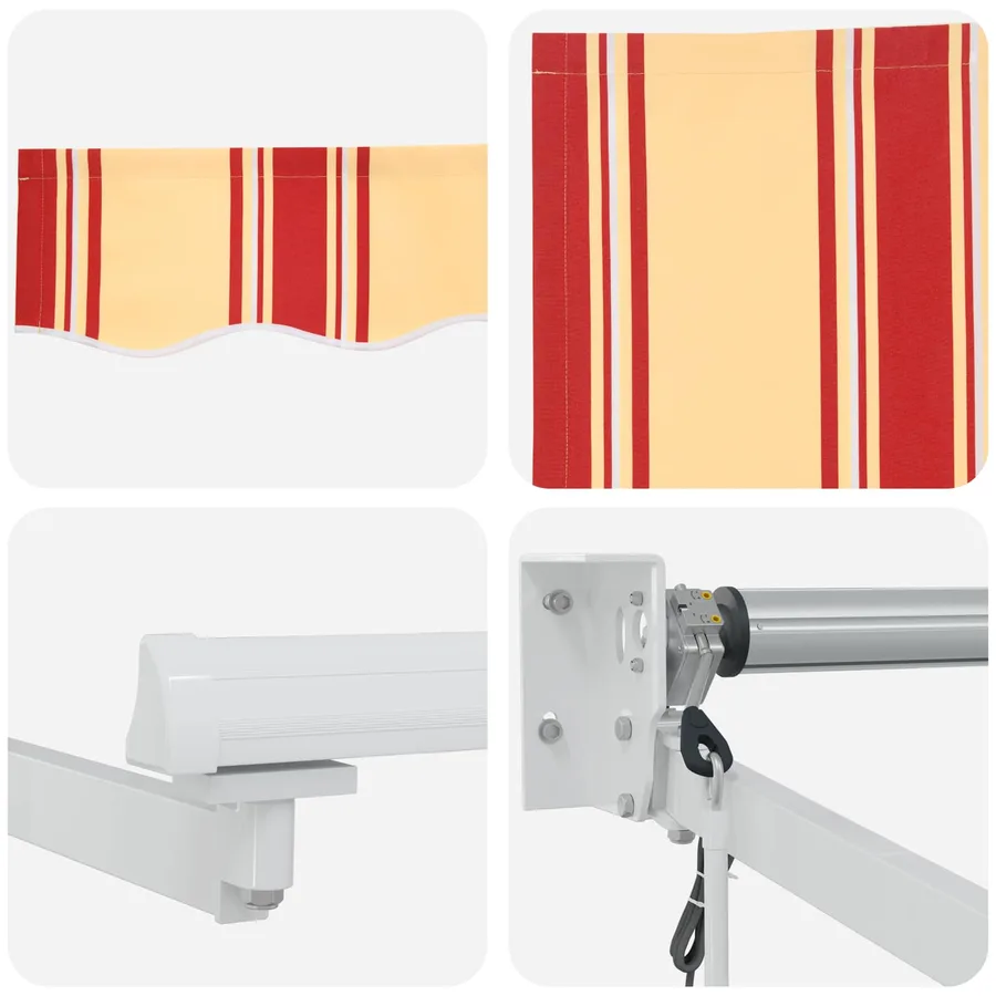 Auvent rétractable électrique Multicolore 4 × 3 m - 7