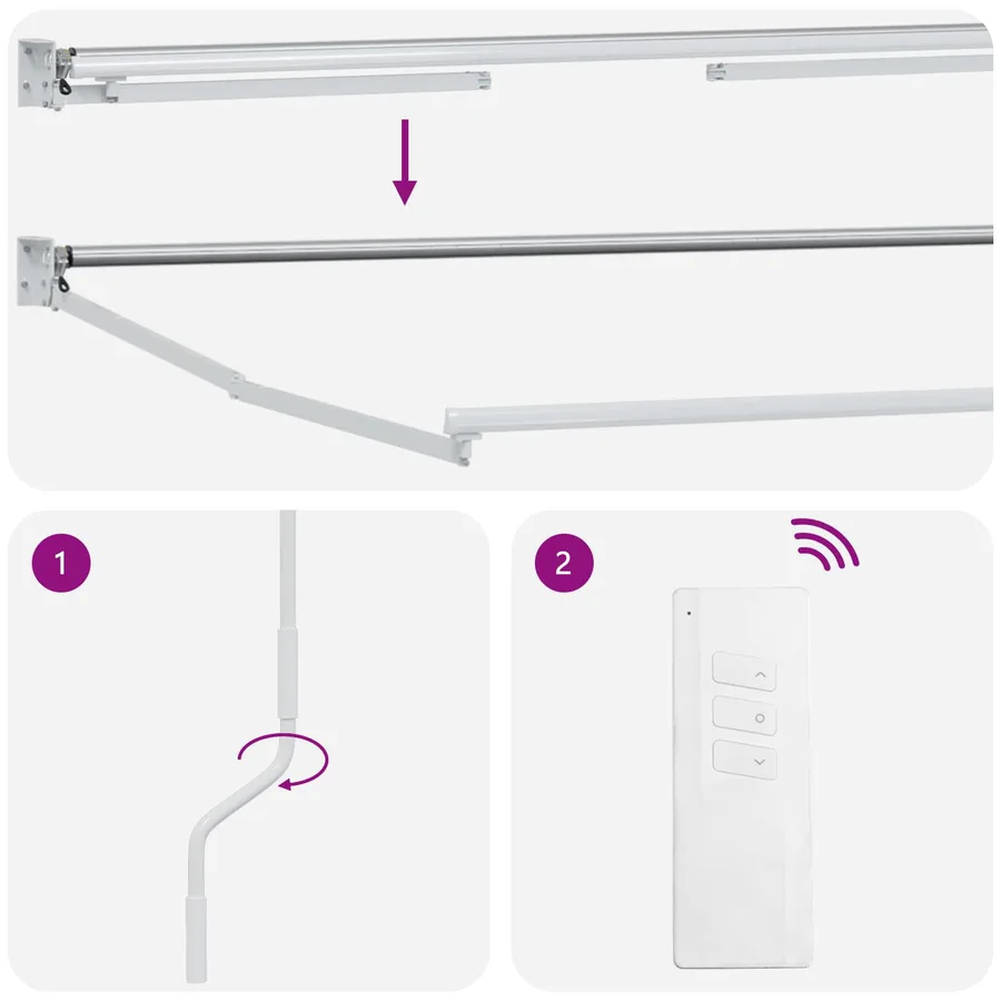 Auvent rétractable électrique Multicolore 4 × 3 m - 9