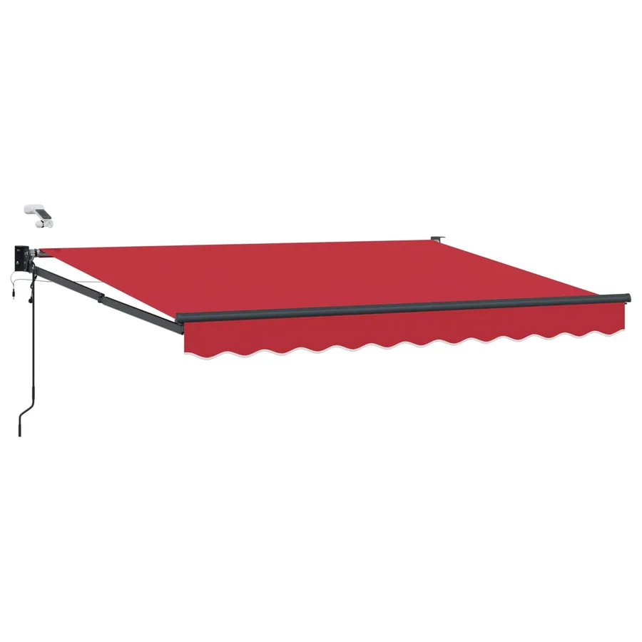 Auvent rétractable électrique Rouge 3,5 x 2,5 m - 2