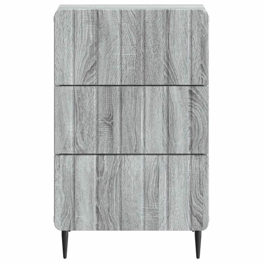 Cabinet de chevet Sonoma gris 43 x 41 x 68 cm Bois d'ingénierie - 5